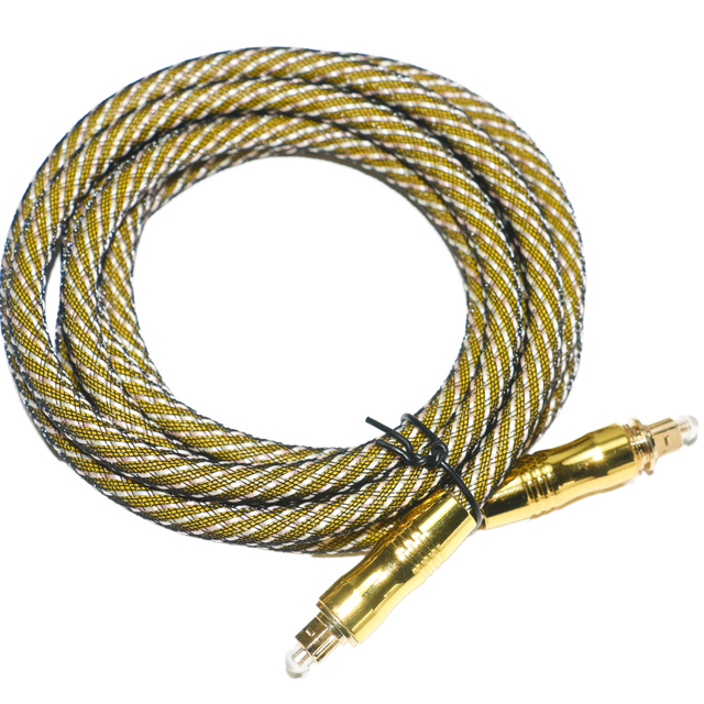 Toslink Gold Plated Male Male Digital Optical Audio Cable PVC Jacket for Home Theater TV DVD Player Speaker Telephone for HDTV