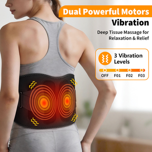 Kabelloser Taillenmassagegürtel Elektrische Heizung Vibrationsmassage Lendenwirbelstütze Heißkompresse Rückenmassagegürtel - Product Image 3