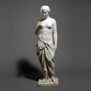 Sculpture Moderne Grandeur Nature en Pierre Naturelle Sculptée à la Main, Anti-Corrosion, Durable, Statue Décorative '<span class=keywords><strong>Le</strong></span> Premier Secret Confié' - Product Image 1