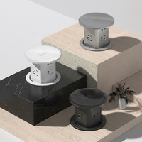 Multiprise verticale multifonctionnelle avec chargeur USB sans fil intégré, 4 prises CA et 4 ports USB-C/USB-A, polyvalente