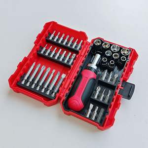 Lixin 40-Piece Ratchet <b>Screwdriver</b> Set 1/4 In Socket Bit Set Metric Household Repair Tool Hand <b>Powered</b> - Product Image 3