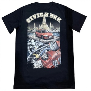 เสื้อยืดเปล่าแขนสั้นสำหรับผู้ชาย ผ้าฝ้ายคอมบ์ 100% ริงสปัน ผลิตในประเทศไทย คุณภาพสูง รับสั่งพิมพ์ลาย DTG ตามแบบ สหรัฐอเมริกา - Product Image 1