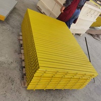 Grille en PRV robuste en fibre de verre pultrudée à haute capacité de charge pour usine chimique et couvercle de drainage