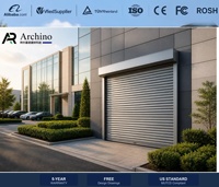Portes enroulables automatiques motorisées en aluminium, composants modernes en PVC, volets de sécurité isolés pour appartements et hôtels - Livraison rapide