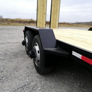 Remorque à double essieu en acier robuste de 20 pieds, rampes amovibles, capacité de 3000 kg pour le transport de voitures, d'excavatrices et de machines lourdes - Product Image 4