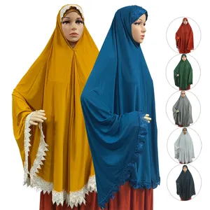 Robe de prière islamique avec motifs, Hijab en dentelle, 12 motifs, kaftan, imprimé islamique, pour femmes musulmanes, nouveau