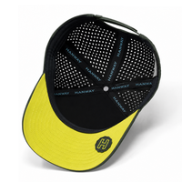 Casquette de baseball personnalisée à 5 panneaux avec logo en PVC caoutchouté, casquettes de golf perforées imperméables, styles de chapeaux personnalisables pour diverses marques