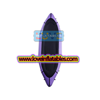 Vente chaude classique 2 personnes eau calme Pakraft léger gonflable TPU Kayak pêche chasse course pédale Kayak modèle-Double