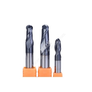 Fresa de Bola de Carburo de Tungsteno de 2 Filos, Cortador CNC de 3.175mm 50mm 55HRC, Corte Central - Product Image 3