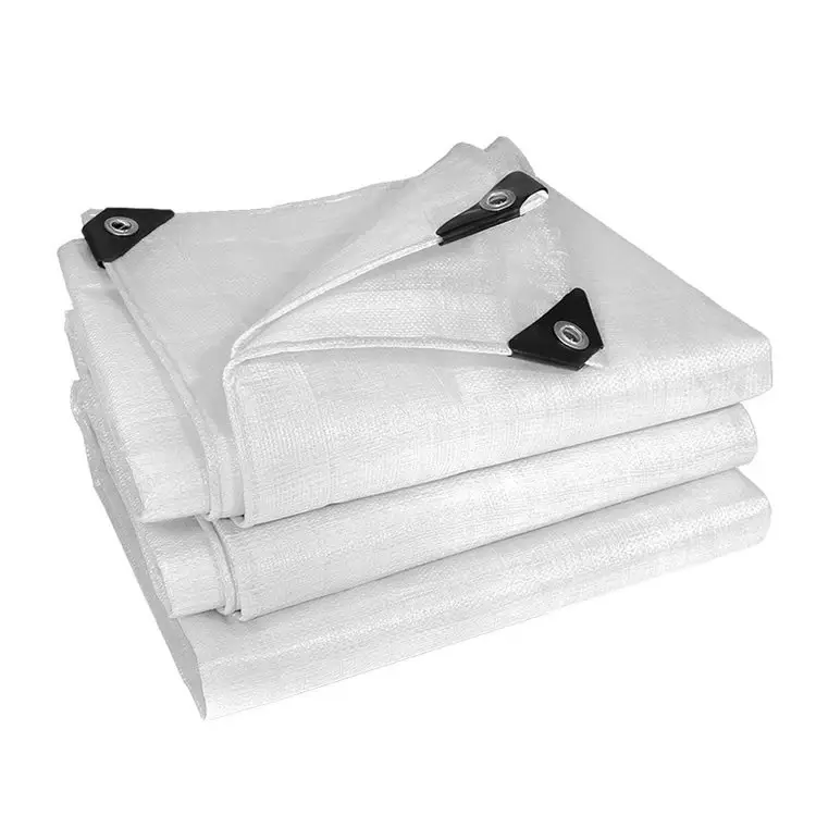 Bâches en PE blanc fabricant camion bâche en poly robuste couvre imperméable bleu camping pare-soleil rouleau bâche en HDPE