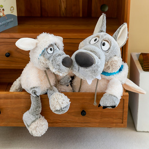 Peluche Volpe Arancione, Simpatico Lupo in Pelle di Pecora, Morbido Compagno di Sonno, Regalo di Compleanno per Ragazze - Product Image 3