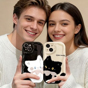 <span class=keywords><strong>Cover</strong></span> per Telefono Antiurto con Design Semplice a Gradiente e Gatto Nero Cartoon per 17PM 16Pro Max/13/15Pro/12/<span class=keywords><strong>11</strong></span> - Product Image 3