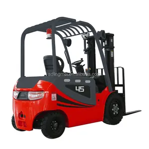 Lingmei China forklift supplier sales 4.5 ton electric battery forklift strong power