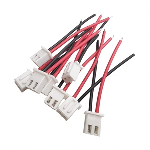 Câble adaptateur personnalisé JST XH2.54-2P, pas de 2,54 mm, 2 broches, en cuivre étamé, isolation PVC, longueur 30-40 mm pour applications électroniques - Product Image 1