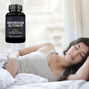 OEM/ODM Suplemento de glicinato de magnesio 120 Cápsulas veganas Apoya el sistema nervioso Mejora la calidad del sueño - Product Image 2