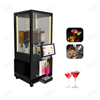 Distributeur de boissons mobile multi-bar, refroidisseur automatique de tequila à 8 bouteilles, refroidisseur de liqueur froide, machine à glaçons
