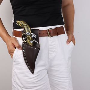 Taille porte-pistolet sac Faux cuir <span class=keywords><strong>Pirate</strong></span> Flintlock étui médiéval Renaissance chevalier rétro Costume <span class=keywords><strong>accessoire</strong></span> pour femmes et hommes - Product Image 3