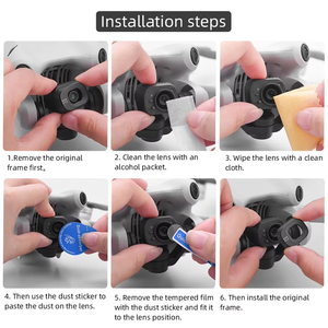 Kampho 4 PRO เลนส์กล้องโดรนขนาดเล็ก + หน้าจอเซ็นเซอร์ป้องกันฟิล์มกระจกนิรภัยสำหรับอุปกรณ์4Pro <span class=keywords><strong>DJI</strong></span> <span class=keywords><strong>Mini</strong></span> - Product Image 6