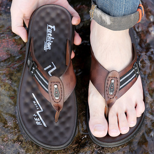 Sandalias de Playa para Hombre, con Punta Abierta, Suela de Goma Antideslizante, Parte Superior Sintética, Entresuela de EVA, Zapatos de Agua para Exteriores - Product Image 3