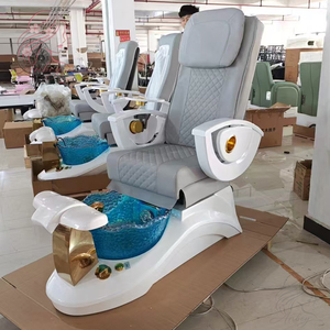 Poltrona Multifunzione di Lusso <span class=keywords><strong>per</strong></span> Salone di Manicure, Vasca <span class=keywords><strong>per</strong></span> Pedicure, Reclinabile, Regolabile, con Massaggio Elettrico - Product Image 5