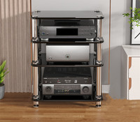 Amplificateur HIFI absorbant les chocs en verre trempé DK-01, armoire TV KTV, Audio, support à ongles de pied, support d'amplificateur de puissance, équipement AV