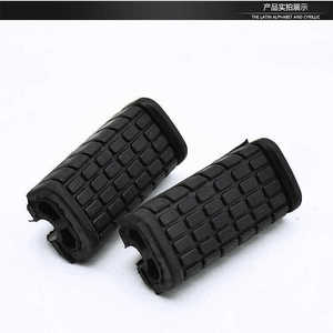 Almohadillas de goma para pedal delantero de motocicleta Qingqi Suzuki QS110 A C, para reparación y reemplazo, par negro - Product Image 3