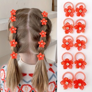 2026 Hot Selling Multiple Models <b>Sweet</b> Simple Flower Decoration Rubber Band Girl's Hair Accessory Fashionable Jewelry Wholesale - Product Image 2