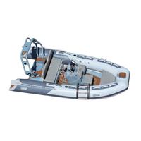 Bateau pneumatique semi-rigide de luxe en Hypalon de 3,90 m avec coque en aluminium pour sports nautiques, loisirs, pêche en rivière et applications de yacht