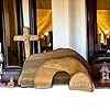 Décoration religieuse en bois de scène de Pâques, ensemble de statue de puzzle de croix de Jésus, décor de scène de la Nativité, décor intérieur de maison de Pâques chrétien