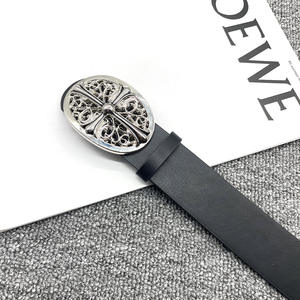 Cinture Firmate in Vera Pelle Personalizzate all'Ingrosso per Uomo 105cm con Fibbia Vintage in Lega Popolare Pelle di Mucca per <span class=keywords><strong>Donna</strong></span> - Product Image 3