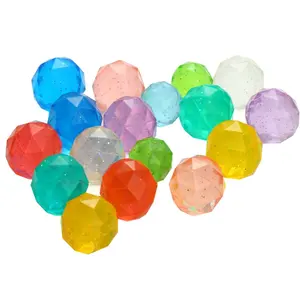 नरम खिलौना शैली प्लास्टिक हीरा प्रकार बहु-रंगीन उछाल गेंद प्लास्टिक गेंद गड्ढे गेंदों