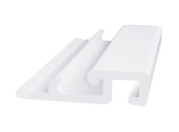 Profilé extrudé en PVC blanc en forme de H pour la décoration des cuisines d'hôpitaux et des constructions extérieures