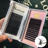 Fournitures en gros pour extensions de cils : Cils russes individuels en cachemire, extensions de cils en velours, plateaux de cils noir mat foncé