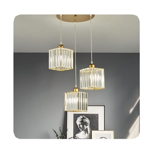 Lámpara Colgante Moderna de Cristal y Hierro con Diseño Redondo y Cuadrado, Bombilla <span class=keywords><strong>E27</strong></span>, Iluminación para Cocina, Garantía de 3 Años - Product Image 3