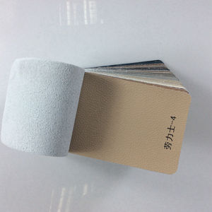 Tela de cuero Pu de 1,5-1,6mm crema súper gruesa para sofá, cuero suave ecológico con respaldo de polvo de cuero genuino - Product Image 3