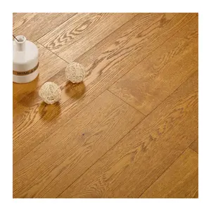 Home Environmental Protection E0 Light Gray Minimalist Wood Flooring Oak Multi-layer Solid Wood Composite Flooring Wood