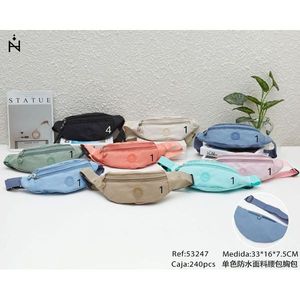 BOLSOS Solid Color Waterproof Waist Bag <b>Chest</b> Bag 33x16x7.5Cm For Outdoor Travel <b>Storage</b> - Product Image 3