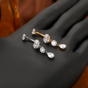 ASTM F136 titanio 14G <span class=keywords><strong>anello</strong></span> <span class=keywords><strong>ombelico</strong></span> con ciondoli pendenti in cristallo Shinning CZ interno filo <span class=keywords><strong>ombelico</strong></span> <span class=keywords><strong>Piercing</strong></span> anelli gioielli - Product Image 6