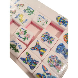 Juego de Mahjong Americano de Rescate Canino, Listo <span class=keywords><strong>para</strong></span> Envío Directo de Fábrica, Regalo Personalizado <span class=keywords><strong>para</strong></span> Amantes de Mascotas, <span class=keywords><strong>para</strong></span> Noches de Juego en Familia - Product Image 1
