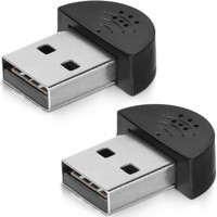 Nouveauté - Mini microphone USB 2.0 pour ordinateur portable PC |   Plug & Play sans pilote |   Enregistrement vocal Dictation des appels |   Petite taille
