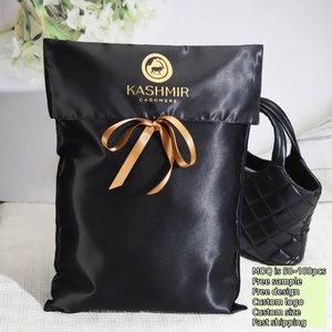 Bolsa de Satén de Alta Calidad para Ropa Interior, con Cinta y Logotipo Personalizado, para Regalo, Almacenamiento de Ropa, Bolsa de Satén Antipolvo - Product Image 2