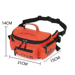Riñonera Impermeable de Nailon Naranja con Cierre de Cremallera, Gran Capacidad, Informal, para Viajes al Aire Libre, para Todas las Estaciones, Riñonera para Hombre - Product Image 3
