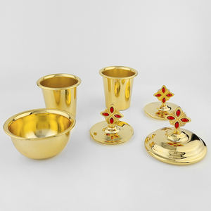 定制工厂教堂用品镀金高品质东正教天主教通宵守夜盘套装教堂夜表套装 - Product Image 4