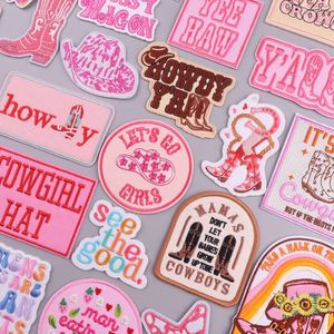 Patchs brodés personnalisés avec logo, style western cowboy/cowgirl, à thermocoller, pour casquettes de camionneur et vêtements - Product Image 2