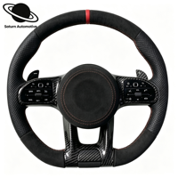 Volants de luxe en cuir et fibre de carbone LED pour Mercedes-Benz Classe E CLA E300, personnalisation sur mesure W46 W117 W166 W222