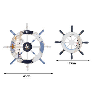 Décoration murale maison plage nautique bateau en bois bateau volant <span class=keywords><strong>filet</strong></span> <span class=keywords><strong>de</strong></span> <span class=keywords><strong>pêche</strong></span> coquille - Product Image 6