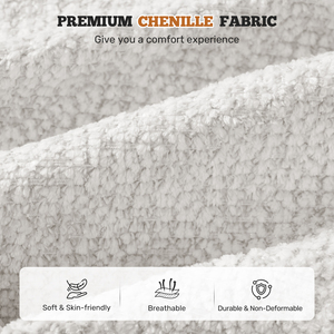 Canapé convertible moderne en velours, extensible, massant, 3 places, sans assemblage, garni d'éponge, avec accoudoirs larges et 2 oreillers, idéal pour appartement - Product Image 2