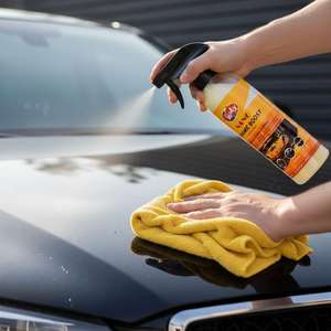 Cera Nano Industrial Híbrida en Aerosol de Cerámica 500ml Amarilla de Alto Brillo, Revestimiento Cerámico Hidrofóbico para Carrocería de Automóvil, Superficie de Plástico Suave - Product Image 1
