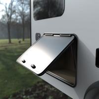 Porte de caravane en alliage d'aluminium 700x500mm, porte à bagages pour camping-car, porte de camping-car pour remorque à larme