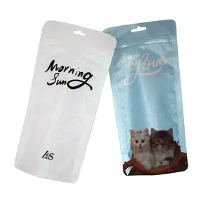 Fabrikant Embossing Bpa Gratis Voedsel Sealer Vacuüm Verpakt Feusable Diepvries Zak Stand Up Pouch Pvc Plastic Zakken